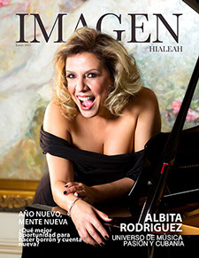 picture of front cover of imagen magazines hialeah with albita rogriguez