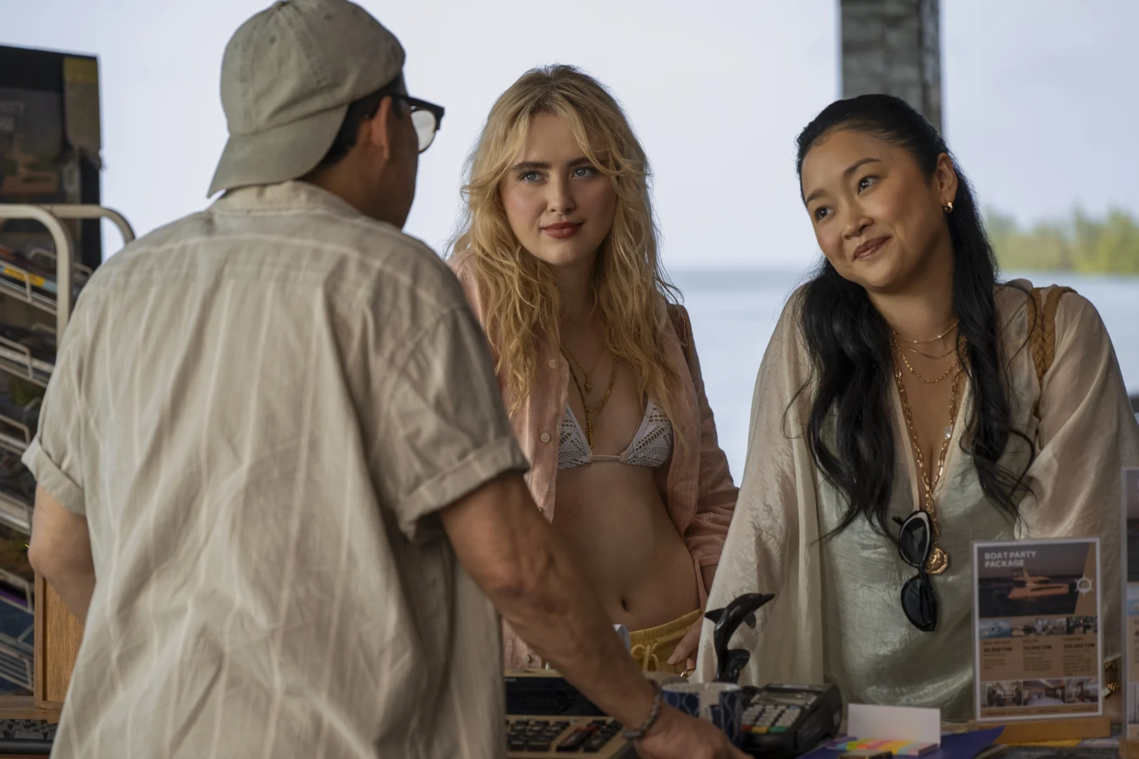 Kathryn Newton as "Sara" and Lana Condor as "Max" in the horror thriller, THE
DEVIL'S MOUTH, from Amazon MGM Studios.